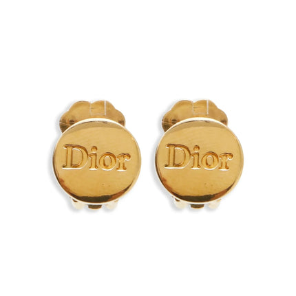 Dior Engraved Clip-On Earrings