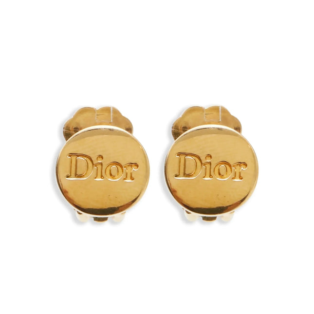 Dior Engraved Clip-On Earrings